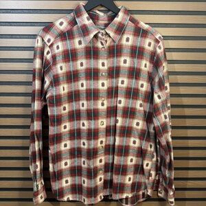 Plaid Button-Up Shirt